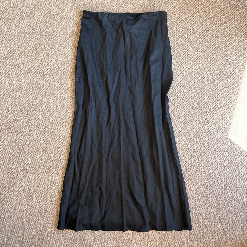 Anthropologie Black Maxi Skirt Size Medium